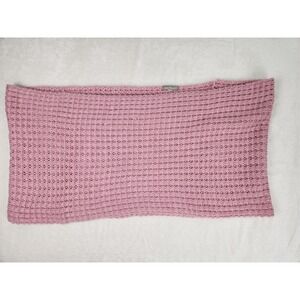 Costa Blanca X Pink Knitted Scarf 30 inches